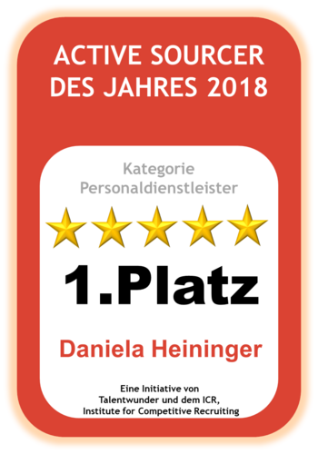 Der 1. Platz beim Active Sourcing Award 2018 geht an TRESCON