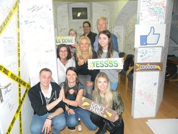 Erinnerungsfotos bei „Exit The Room".