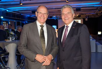 Wolfgang Dopf (Vorstandsdirektor Linz AG), Kommerzialrat Leo Jindrak (Vizepräsident der Wirtschaftskammer OÖ)