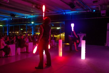 Spannende Showeinlage von Jonglissimo 